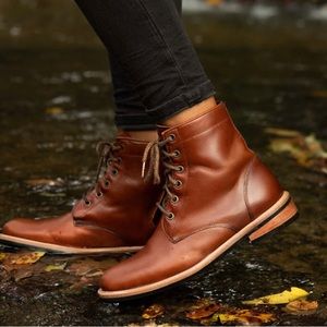 Nisolo Amalia all weather boot - brandy